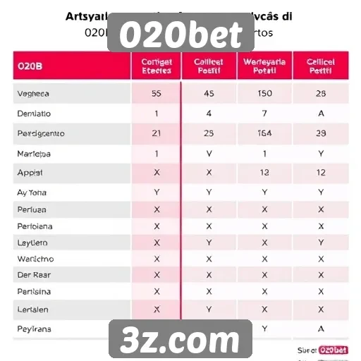 Comparativo entre 020bet e concorrentes do mercado